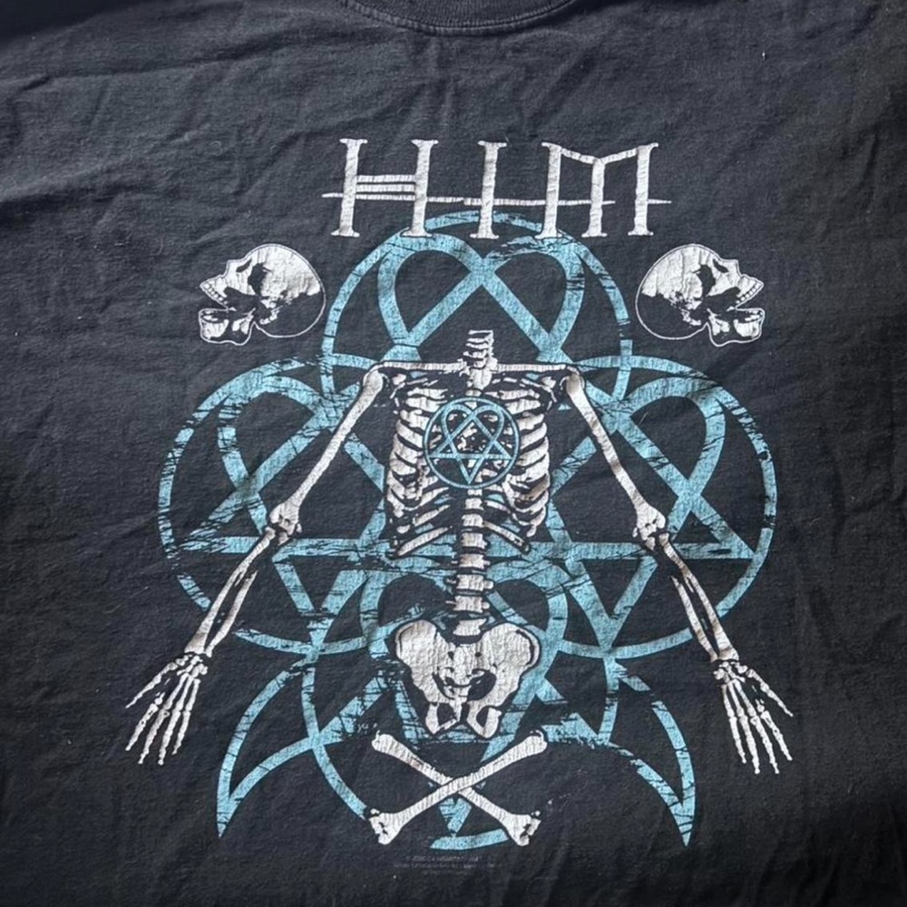 Him ville valo goth vintage band tee 2005